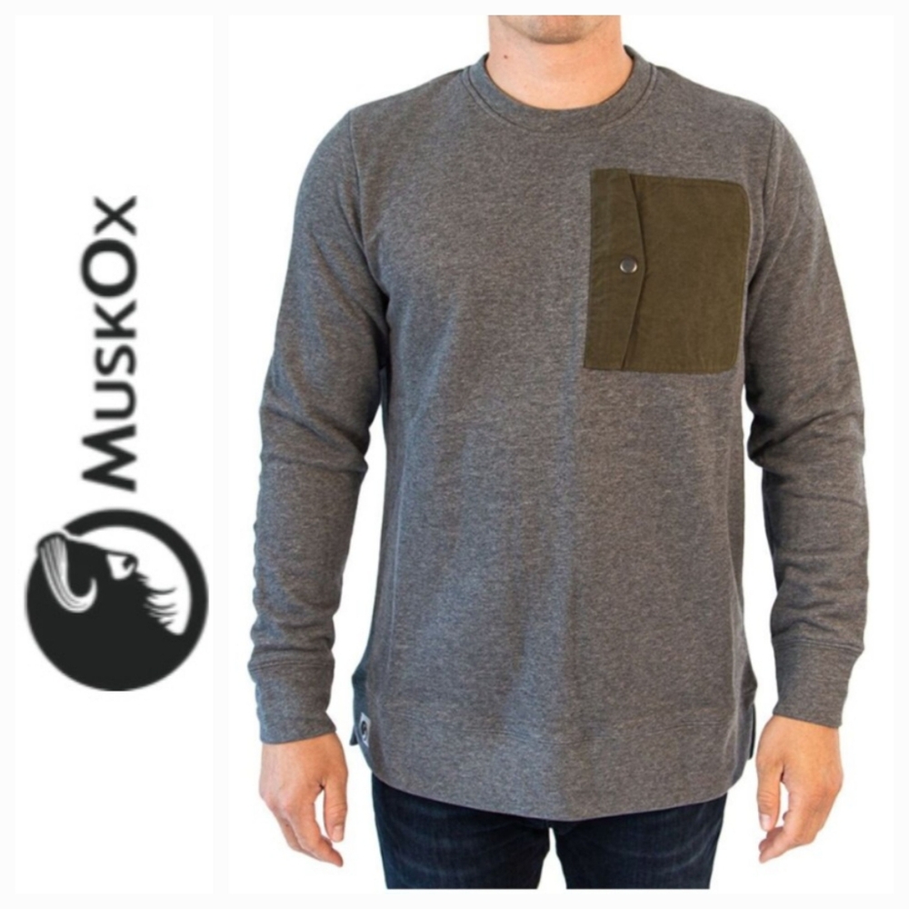 MuskOx Long Sleeve Heavy Weight Sweatshirt Rugged Med